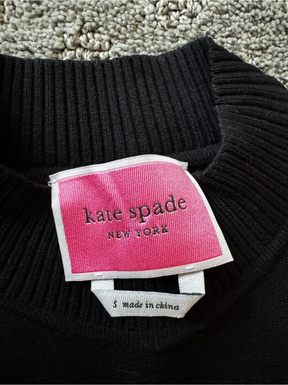 Kate Spade Black Sleeveless Fit-and-Flare Dress